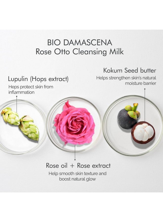 Alteya Organics Cleansing Milk Certified Organic Skin Care 6.8 Fl Oz/200 Ml Bio Damascena Awardwinning Face Cleanser With Organic Bulgarian Rose Oil Purifying Balancing And Moisturizing - Image 5