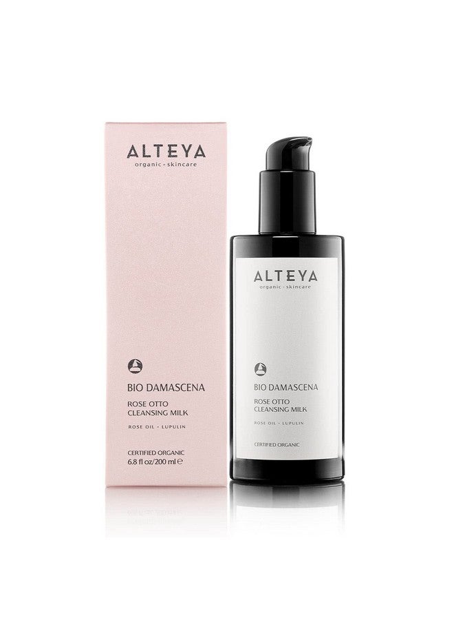 Alteya Organics Cleansing Milk Certified Organic Skin Care 6.8 Fl Oz/200 Ml Bio Damascena Awardwinning Face Cleanser With Organic Bulgarian Rose Oil Purifying Balancing And Moisturizing - Image 2