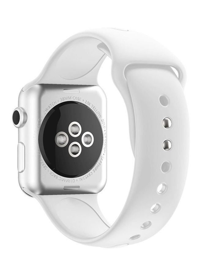Replacement Strap Watchband For Apple Watch Series 5/6/7/ 42/44/45mm White - Image 2