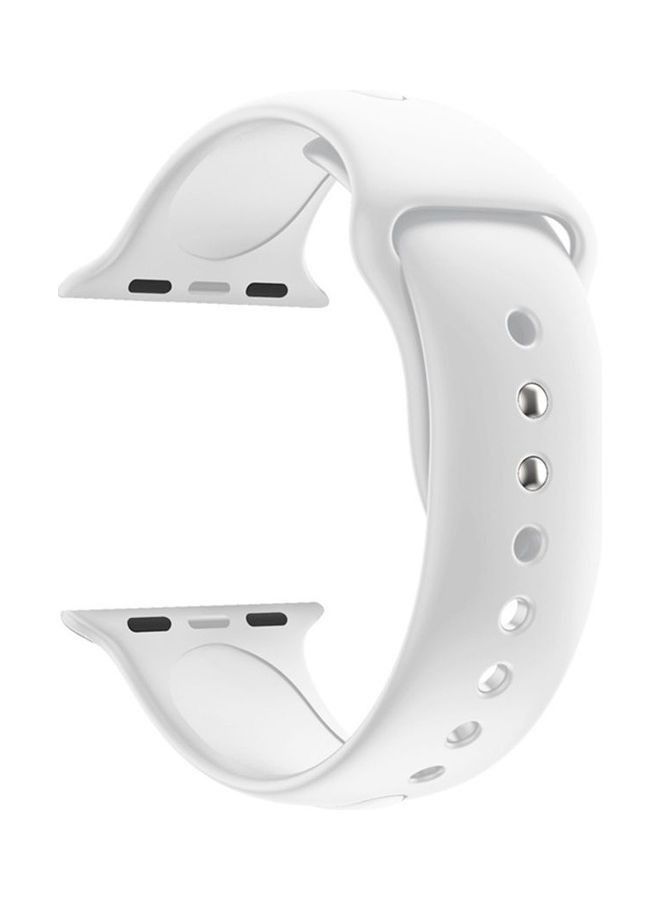 Replacement Strap Watchband For Apple Watch Series 5/6/7/ 42/44/45mm White - Image 1