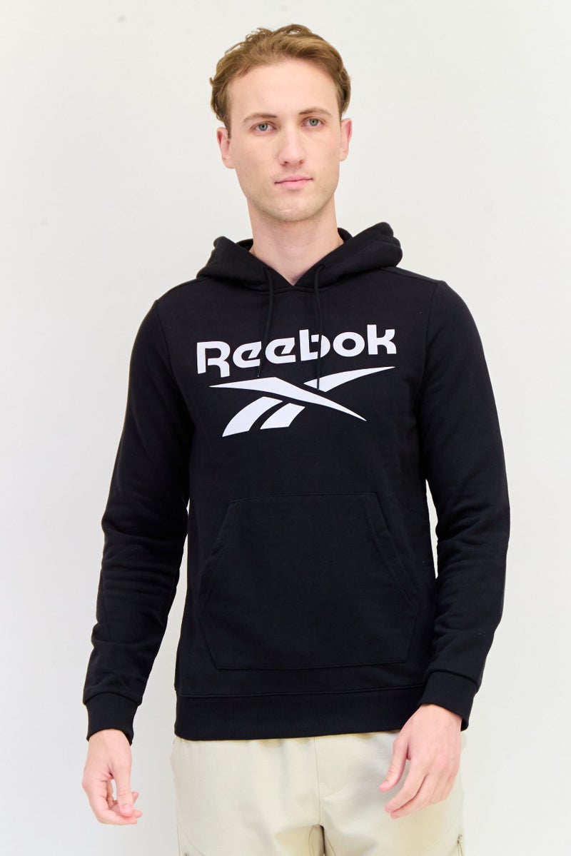Reebok Men Sportswear Fit Long Sleeves Outdoor Hoodie, Black - Image 1