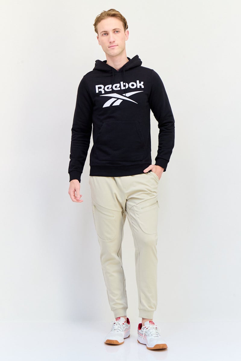 Reebok Men Sportswear Fit Long Sleeves Outdoor Hoodie, Black - Image 3