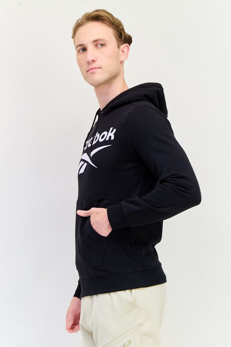 Reebok Men Sportswear Fit Long Sleeves Outdoor Hoodie, Black - Image 2