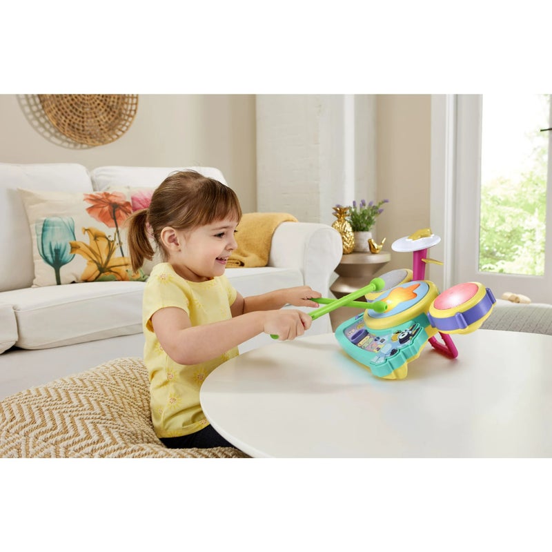 VTech Bluey Hooray Drum Set with Light-Up Pads, Music & Rhythm Games (Ages 3+) - Image 5