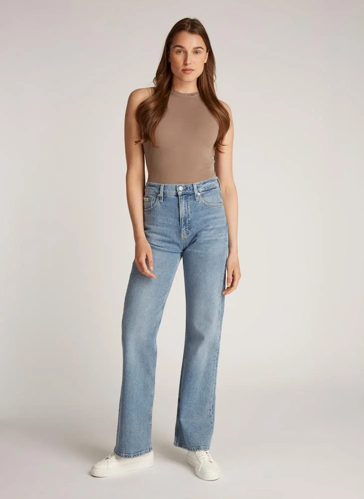 كالفن كلاين جينز Stright High Waist Denim Jeans