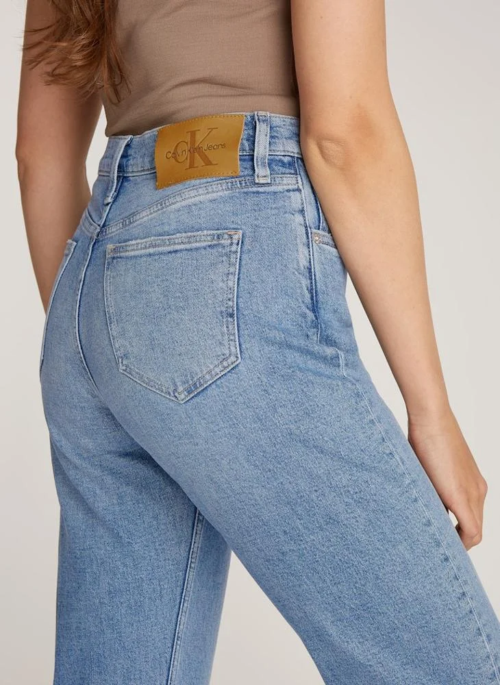 كالفن كلاين جينز Stright High Waist Denim Jeans