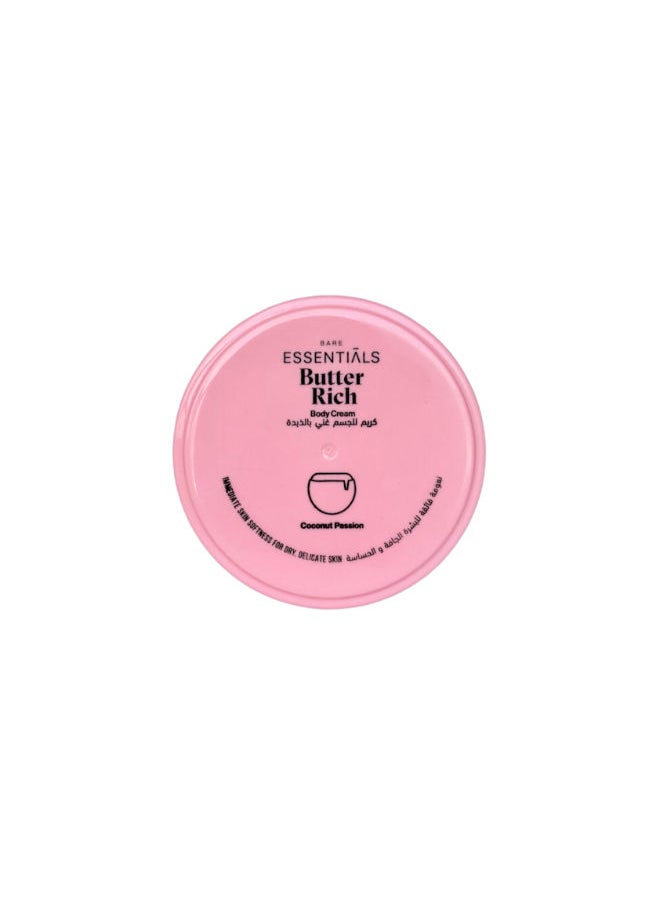 ESSENTIALS Butter Rich Body Cream  with Coconut Passion 