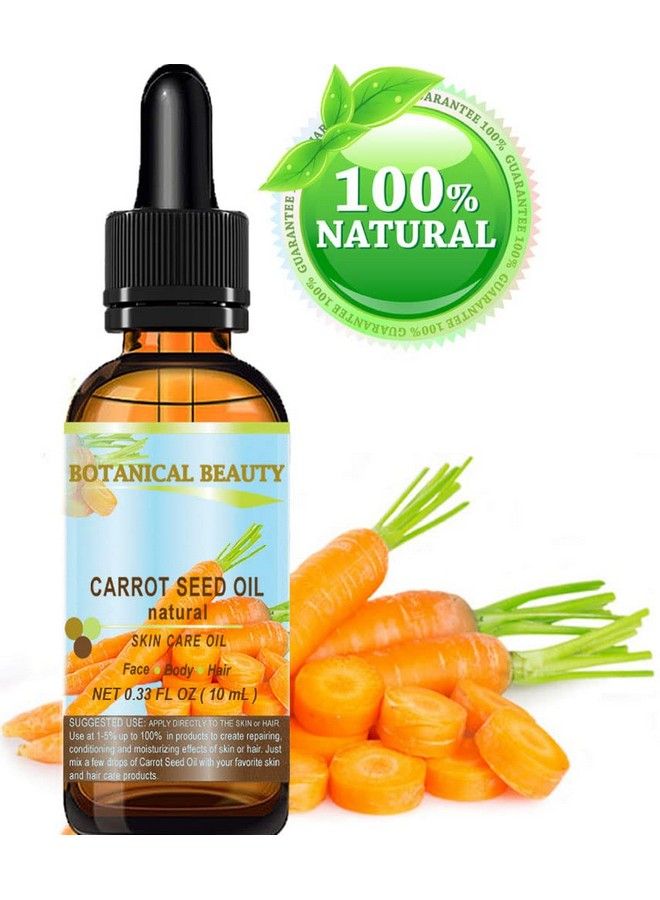 Botanical Beauty Carrot Seed Oil 100 % Natural Cold Pressed Carrier Oil. 0.33 Fl.Oz. 10 Ml. Skin Body Hair And Lip Care. "One Of The Best Oils To Rejuvenate And Regenerate Skin Tissues.” By Botanical Beauty - Image 3