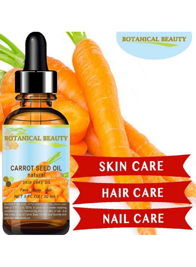 Botanical Beauty Carrot Seed Oil 100 % Natural Cold Pressed Carrier Oil. 0.33 Fl.Oz. 10 Ml. Skin Body Hair And Lip Care. "One Of The Best Oils To Rejuvenate And Regenerate Skin Tissues.” By Botanical Beauty - Image 4