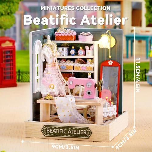 Flever Dollhouse Miniature DIY House Kit Creative Room with Furniture for Romantic Valentines Gift Beatific Atelier - Image 5