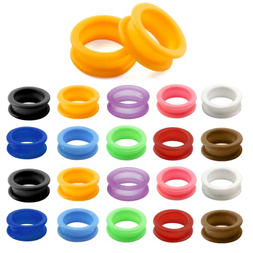 Cionyce 20 PCS Shear Finger Inserts Ring Pet Scissor Ring Inserts Rubber Shear Grips Inserts Finger Protector - Image 1