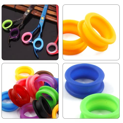 Cionyce 20 PCS Shear Finger Inserts Ring Pet Scissor Ring Inserts Rubber Shear Grips Inserts Finger Protector - Image 3
