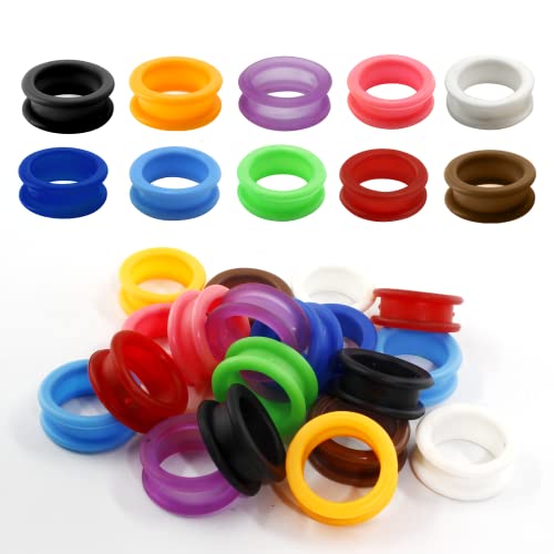 Cionyce 20 PCS Shear Finger Inserts Ring Pet Scissor Ring Inserts Rubber Shear Grips Inserts Finger Protector - Image 2