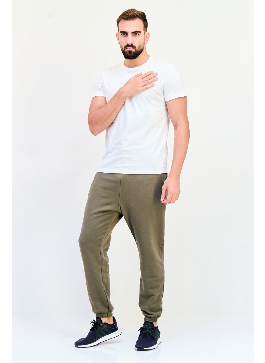 Reebok Men Sportswear Fit Training Sweatpants, Dark Olive  - Image 4