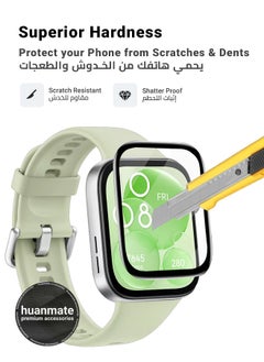 huanmate 2 Pieces Huawei Watch Fit 3 Premium Screen Protector- Crisp Clarity, Ultimate Safety, Shield Against Smudges, Reliable Quality, Easy Installation & Removal  - Image 3
