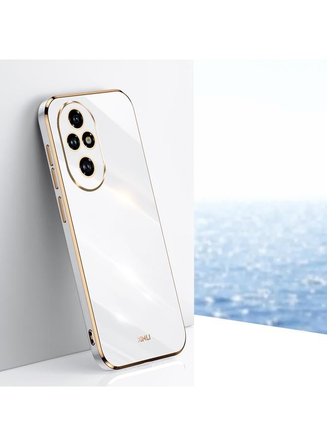 The Bros Case For Honor 200 Pro Straight 6D Plating Gold Edge TPU Phone Case
