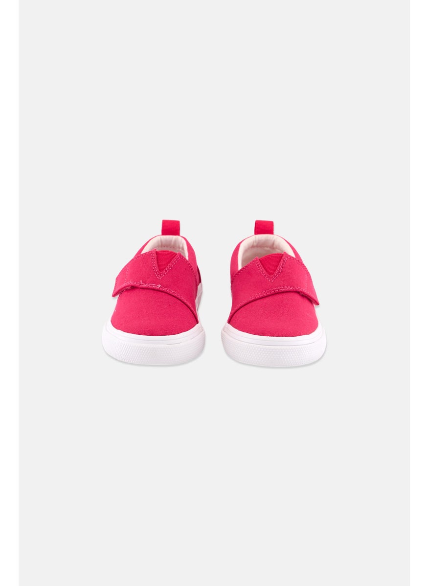 TOMS - Toddlers Girl Slip On Casual Shoes, Dark Pink - Image 1
