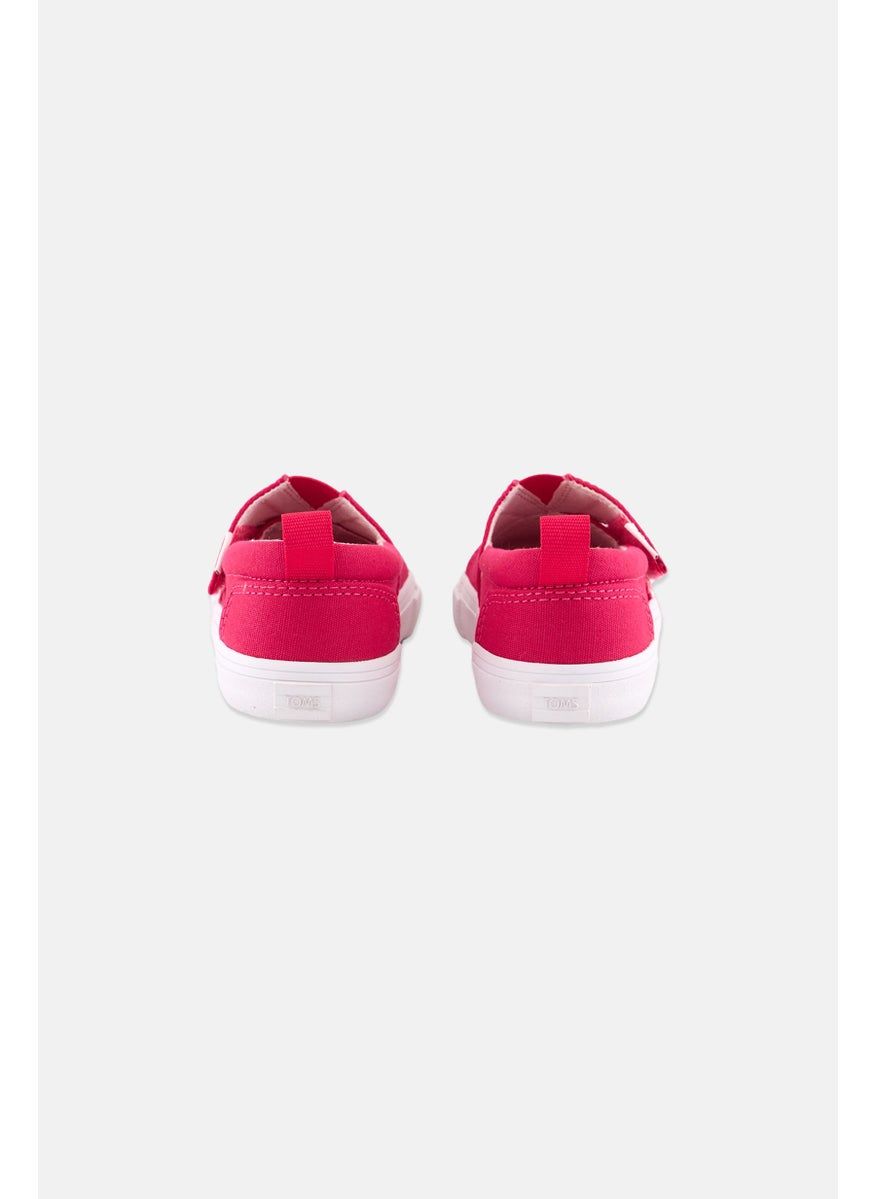 TOMS - Toddlers Girl Slip On Casual Shoes, Dark Pink - Image 1