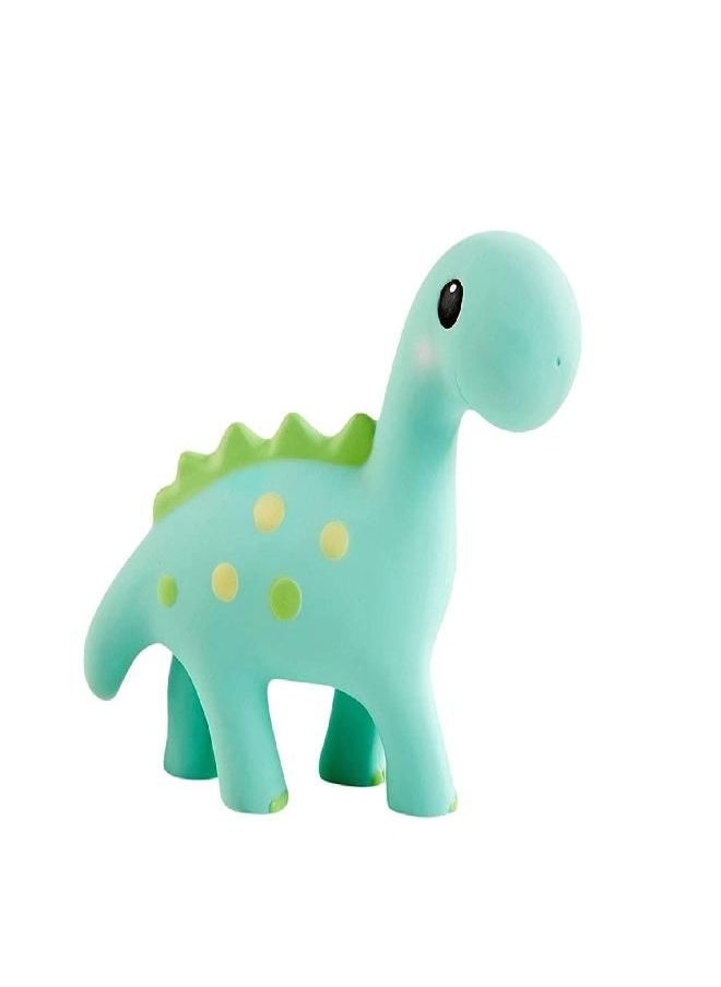 Lil' Llama - Lil' Llama Baby Teething Toys, Dinosaur Teether for Toddler & Baby Boys and Girls, 100% Natural Rubber Squeaker, BPA-Free, Soothe Sore Itchy Gums & Teething Pain (Dinosaur) - Image 1