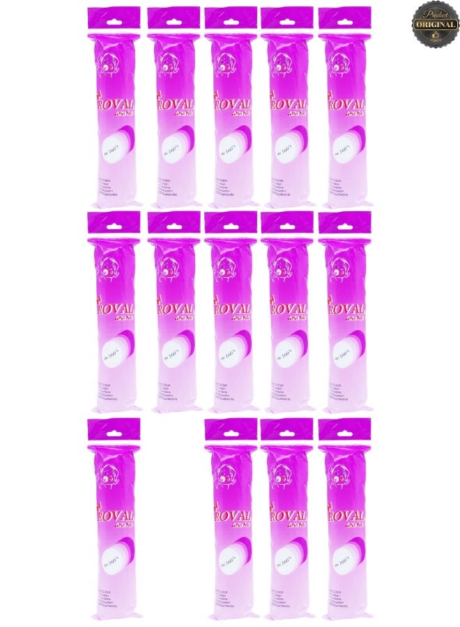 ROVAL 14 Pieces Cotton Pads 160 Pcs - Image 1