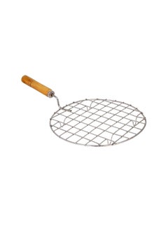 Ayda Round Roster Roti Papad Chapati Toast Paneer Grill Stand Wooden Handle Stainless Steel Net-Roaster  - Image 1