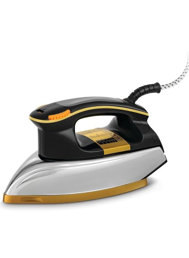 Black & Decker 1200W Heavy Weight Dry Iron Black/Gold F550-b5