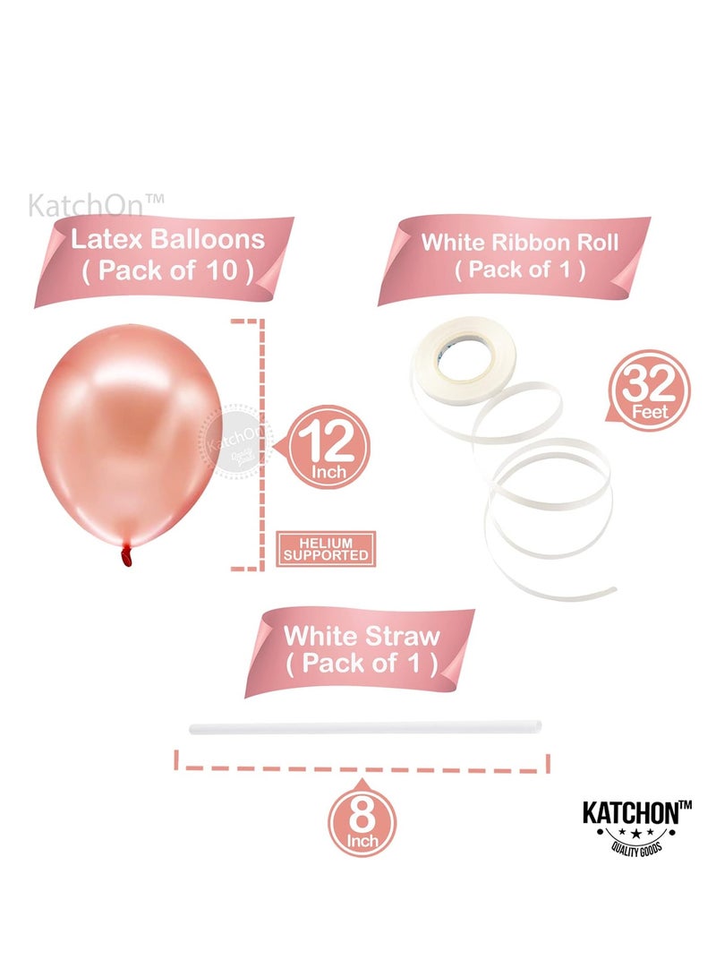 كاتشون مجموعة بالونات كبيرة بلون ذهبي وردي 16 انش ديكورات حفلات توديع العزوبية  بالونات العروس ديكورات حفلات توديع العزوبية بالونات توديع العزوبية بالونات حفلات توديع العزوبية - Image 3