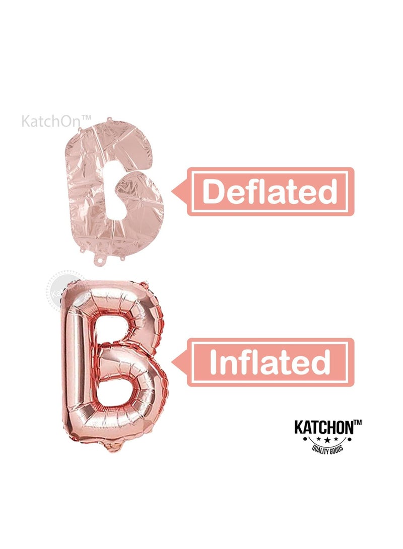 كاتشون مجموعة بالونات كبيرة بلون ذهبي وردي 16 انش ديكورات حفلات توديع العزوبية  بالونات العروس ديكورات حفلات توديع العزوبية بالونات توديع العزوبية بالونات حفلات توديع العزوبية - Image 4