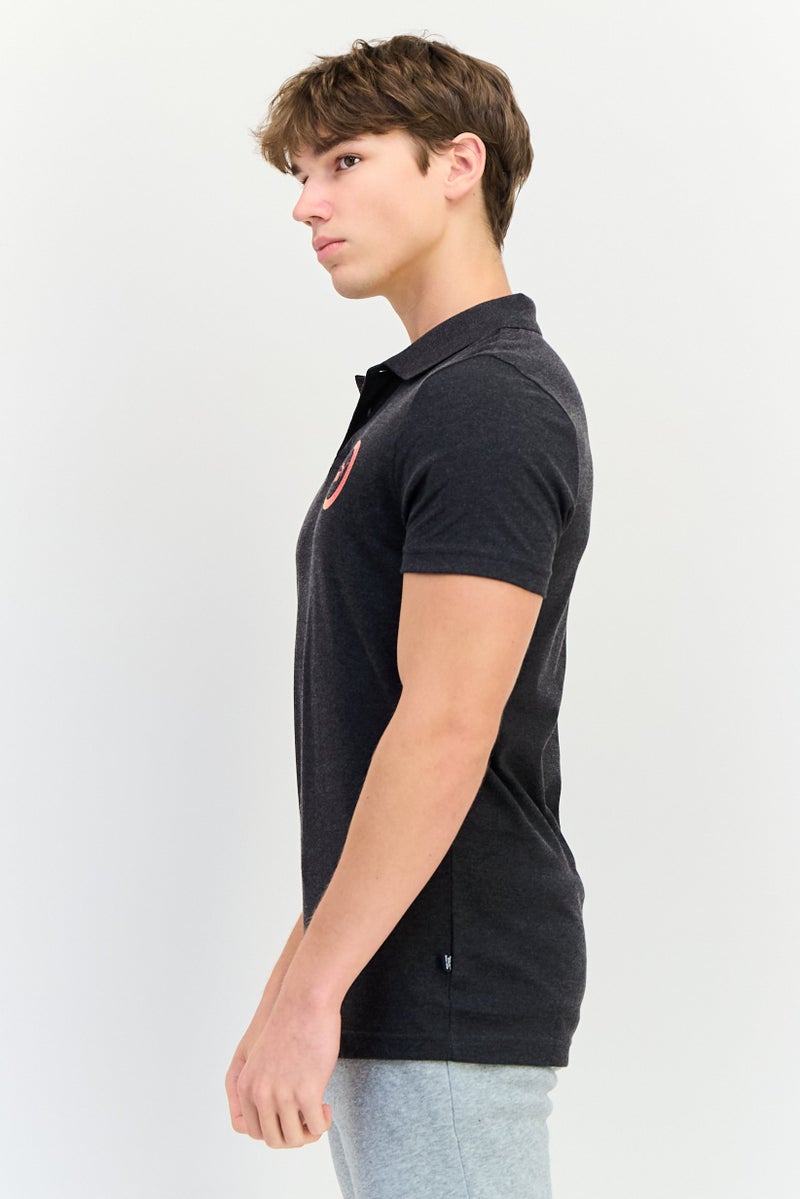 PUMA Men Slim Fit Short Sleeve Outdoor Polo Shirt, Dark Grey - Image 4