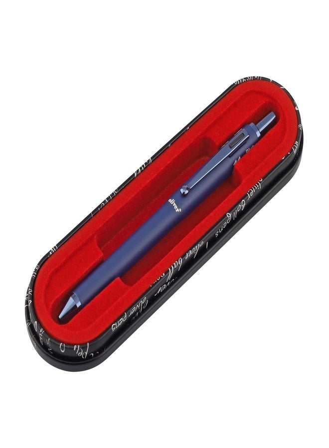 Oliver Rocket 3-in-1 Blueberry Ball Pen with T Box – Matte Finish, Multi-Color Metal Refill, Side Press Action - Image 5