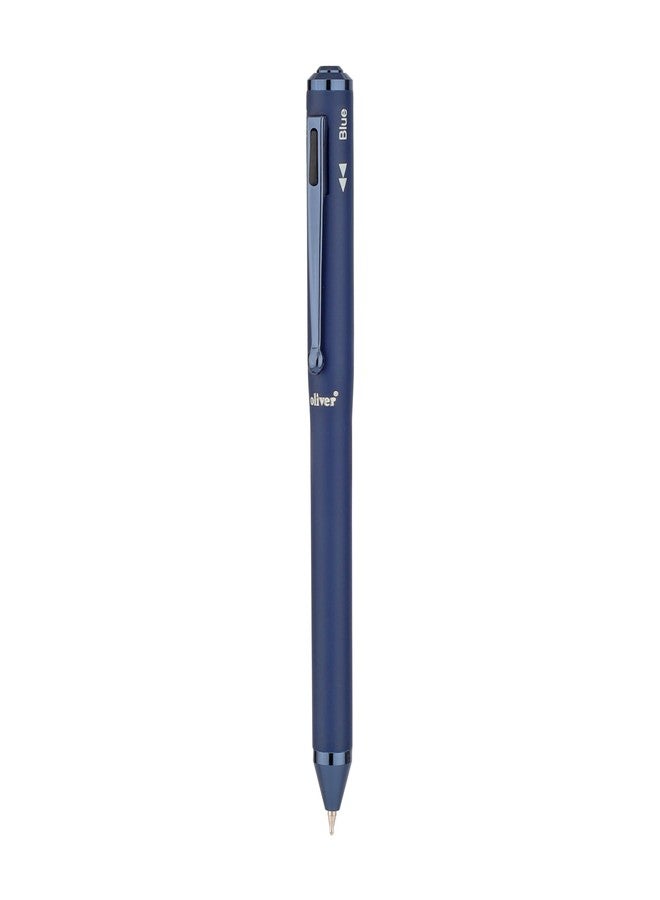 Oliver Rocket 3-in-1 Blueberry Ball Pen with T Box – Matte Finish, Multi-Color Metal Refill, Side Press Action - Image 4