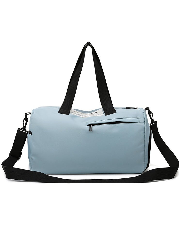 إسكدنيا Basics Large Capacity Nylon Luggage Bag Travel Bag Duffel Bag Sky Blue/Black  - Image 1