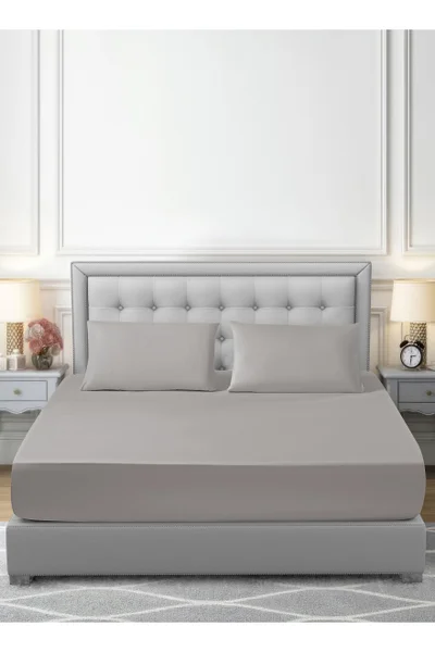 دوناتيلا طقم شرشف سرير 3 قطع مقاس مزدوج يناسب سرير 200×200 سم , مايكروفايبر ناعم , مقاوم للحساسية , مضاد للانكماش , يناسب جميع الفصول