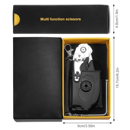 Lemasa 6-in-1 trauma shears - emergency responders, outdoor emergencies, medical staff, and outdoor camping, Gift box packaging with scissors storage K sheaths (Black Orange) - Image 3