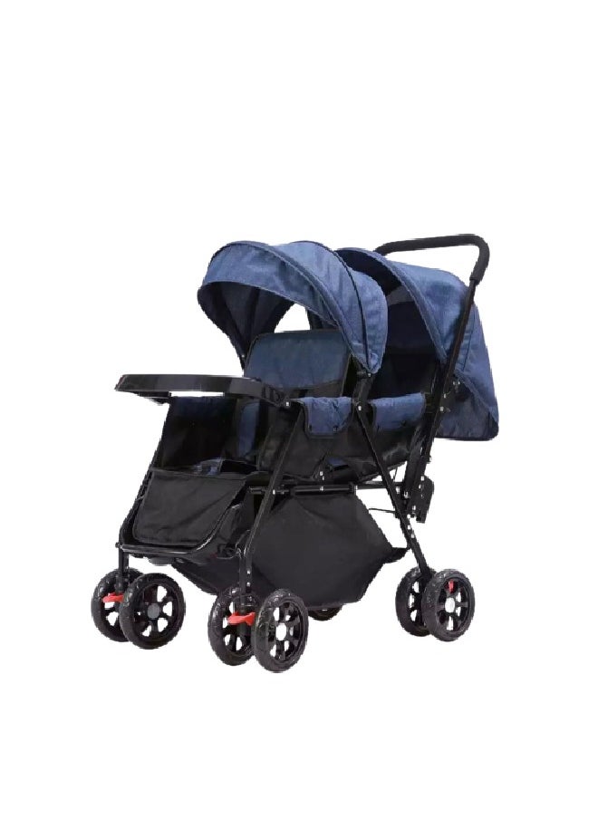 umbrella Baby twin Stroller -Dark blue 