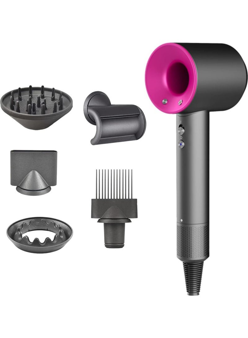 Hair Supersonic Blow Hair, 1600W Professional Ionic Hair Styles Tools with Intelligent Temperature Control Protection for Hair Care, 5 Magnetic Attachments - Image 1