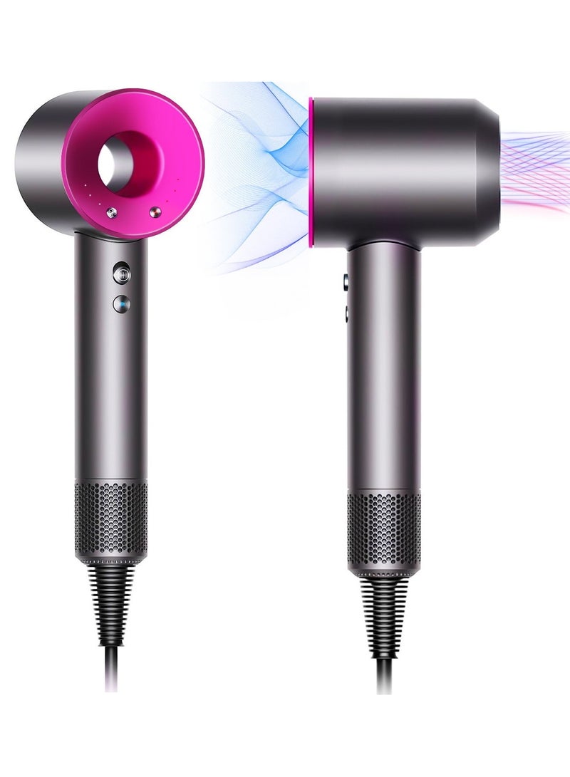 Hair Supersonic Blow Hair, 1600W Professional Ionic Hair Styles Tools with Intelligent Temperature Control Protection for Hair Care, 5 Magnetic Attachments - Image 2