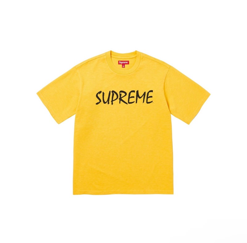 SUPREME 26FW New Trendy SUP American Retro Letter Print All-Match Short Sleeve T-Shirt - Image 1