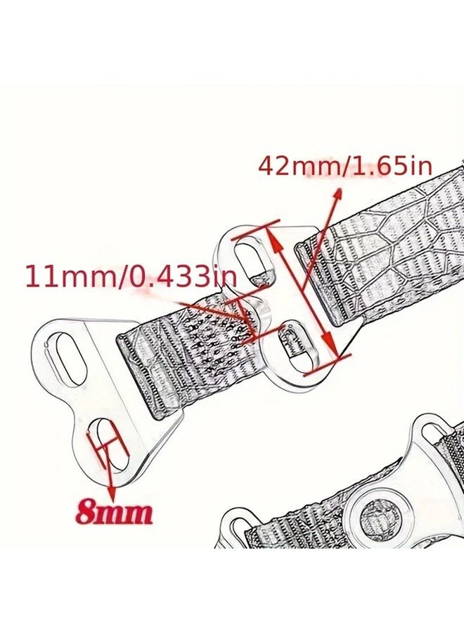 Durable Off Road Motorcycle Front Rescue Strap Aluminum Alloy Black for Towing Recovery - Image 3