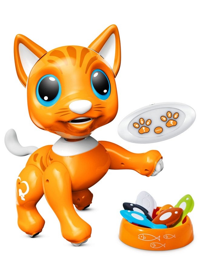 Power Your Fun Robo Pets Cat Toy for Girls and Boys - Remote Control Robot Toy Interactive Hand Motion Gestures, Smart STEM Programmable Treats Toys, Walking, Dancing Robot Pet Cat for Kids - Image 1