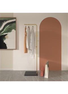 Beauenty Modern Metal Coat Stand - Elegant & Space-Saving with Sturdy Slate Base. 170cm Height. Perfect for Bedroom, Living Room, Office & Dining. Easy to Clean, Stylish & Durable (Black-Gold rack)  - Image 1