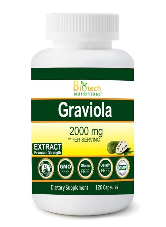 Graviola Extract- 2000 mg Vegetable Capsules, 120 Count - pzsku/Z7929DF90310366A9AB19Z/45/_/1681255681/7811e330-ac75-4230-b8c1-3e323ab901dc