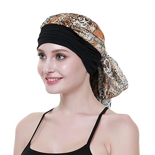 FocusCare Ladies Chemo Turban Hats Beanie Scarf Cancer Headwear for Hair Loss Patients - Image 5