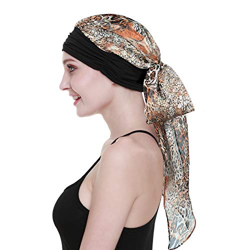 FocusCare Ladies Chemo Turban Hats Beanie Scarf Cancer Headwear for Hair Loss Patients - Image 2