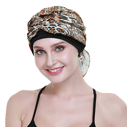 FocusCare Ladies Chemo Turban Hats Beanie Scarf Cancer Headwear for Hair Loss Patients - Image 3