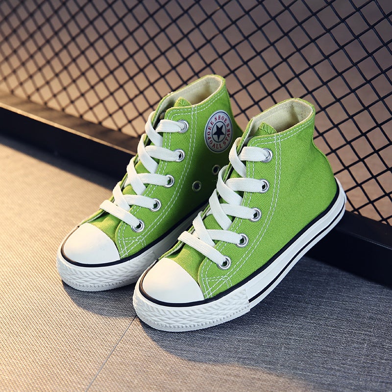 Opoee Kidsren's Shoes 2025 Spring Style Lace-Up High-Top Canvas Shoes for Boys and Girls, Baby Casual Sneakers 8008 for Infants and Toddlers - Image 4