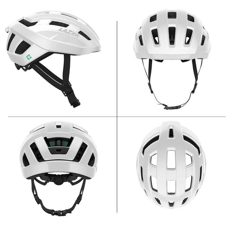 LAZER Tempo KinetiCore Bike Helmet, Lightweight Bicycling Gear for Adults, Men & Womenâ€™s Cycling Head Gear, White, One Size - Image 2