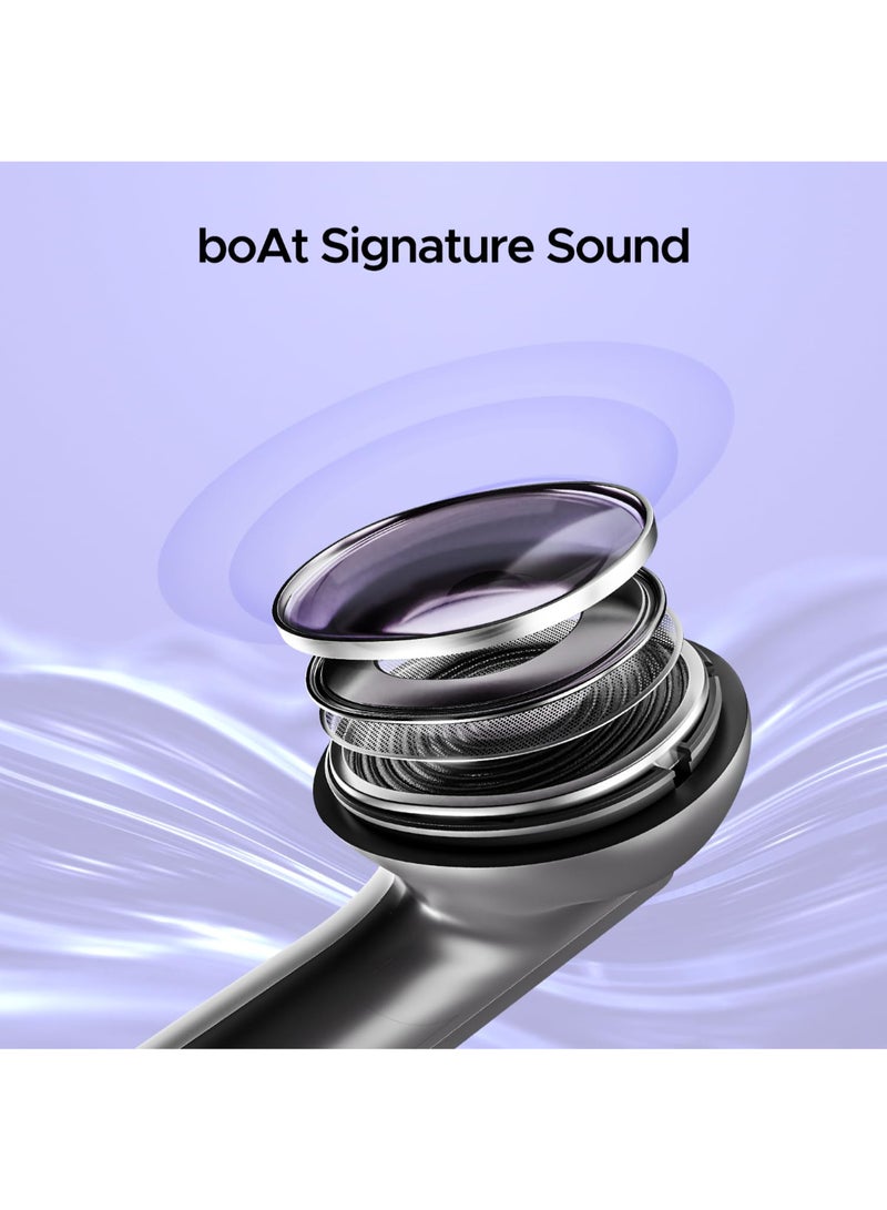 boAt Airdopes 91 In Ear Tws Earbuds With 45 Hrs Playtime, Beast Mode With 50 Ms Low Latency, Dual Mics With Enx, Asap Charge, Iwp Tech, Ipx4 & Bluetooth V5.3 Active Black - Image 4