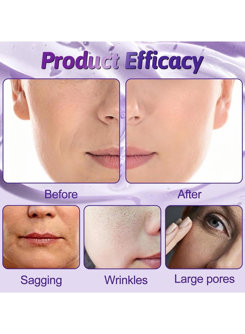 POUQUR 10 PCS Korean Face Masks, Collagen Mask for 4X Smoother & Brighter Skin, Deep Hydrating & Moisturizing, Skin Repair, Firming & Anti-Wrinkle Facial Sheet Mask - Image 4