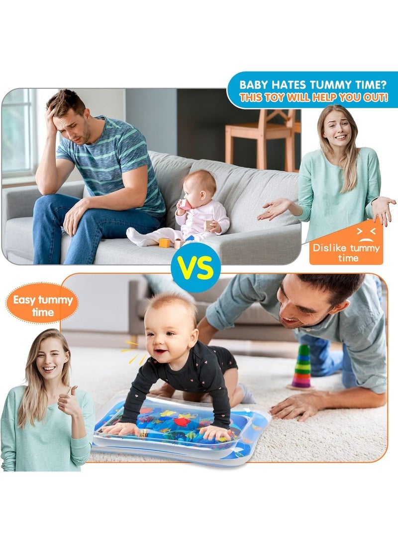 ممز بلانيت سجادة ألعاب مائية رياضية للنفخ لوقت البطن للأطفال من ممز بلانيت | أداة مونتيسوري لتحفيز النمو الحسي والحركي | مناسبة لحديثي الولادة من 3-9 أشهر -العاب اطفال -العاب تنميه حسيه للأطفال - Image 4